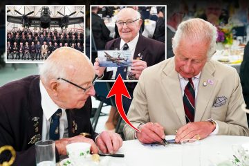 King thanks veterans during visit to honour 80th anniversary of Dambusters Raid