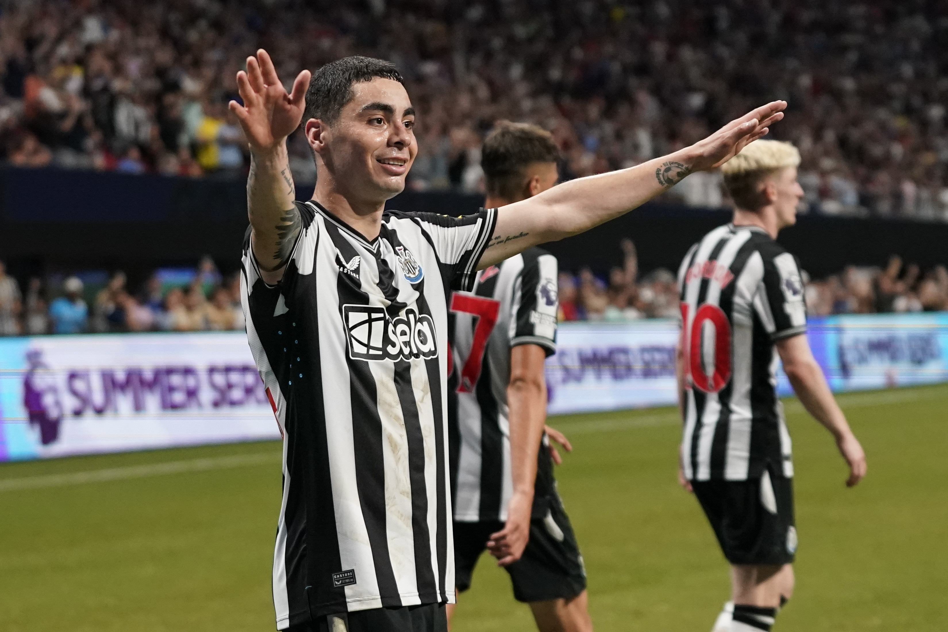 Miguel Almiron levelled the scores for Newcastle