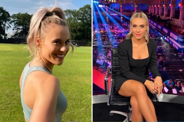 Fans demand 'more darts' as Sky host Emma Paton stuns in black dress