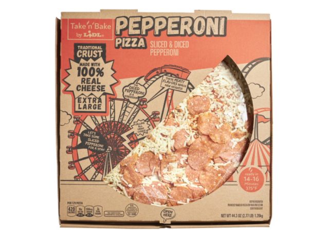 Lidl Take 'n' Bake Peperoni-Pizza