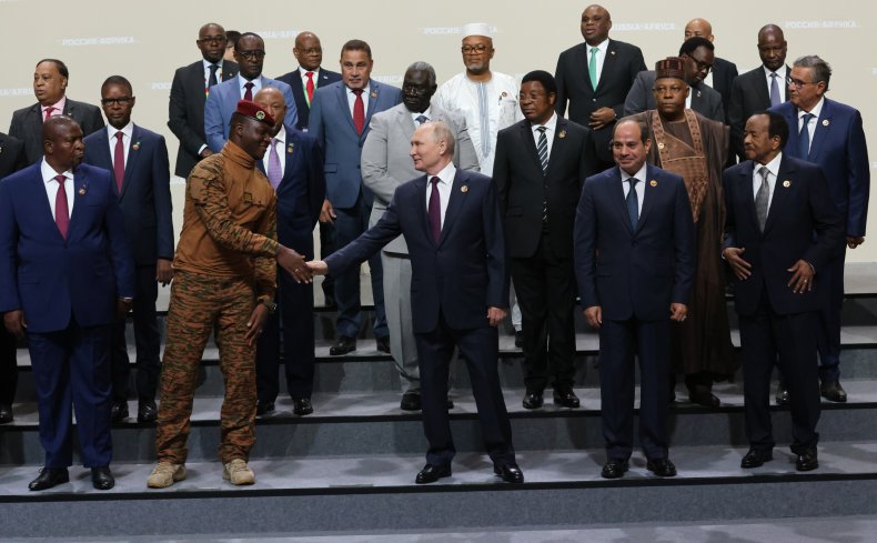 Putin mit afrikanischer Delegation