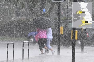 Gelbe Wetterwarnungen für starken Regen und Wind, da die Briten zur Vorsicht aufgerufen haben