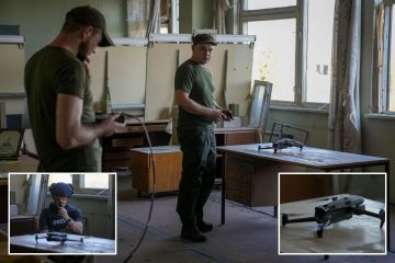 Im Inneren greift ein ukrainisches Drohnenteam russische Truppen mit im Laden gekaufter Ausrüstung an