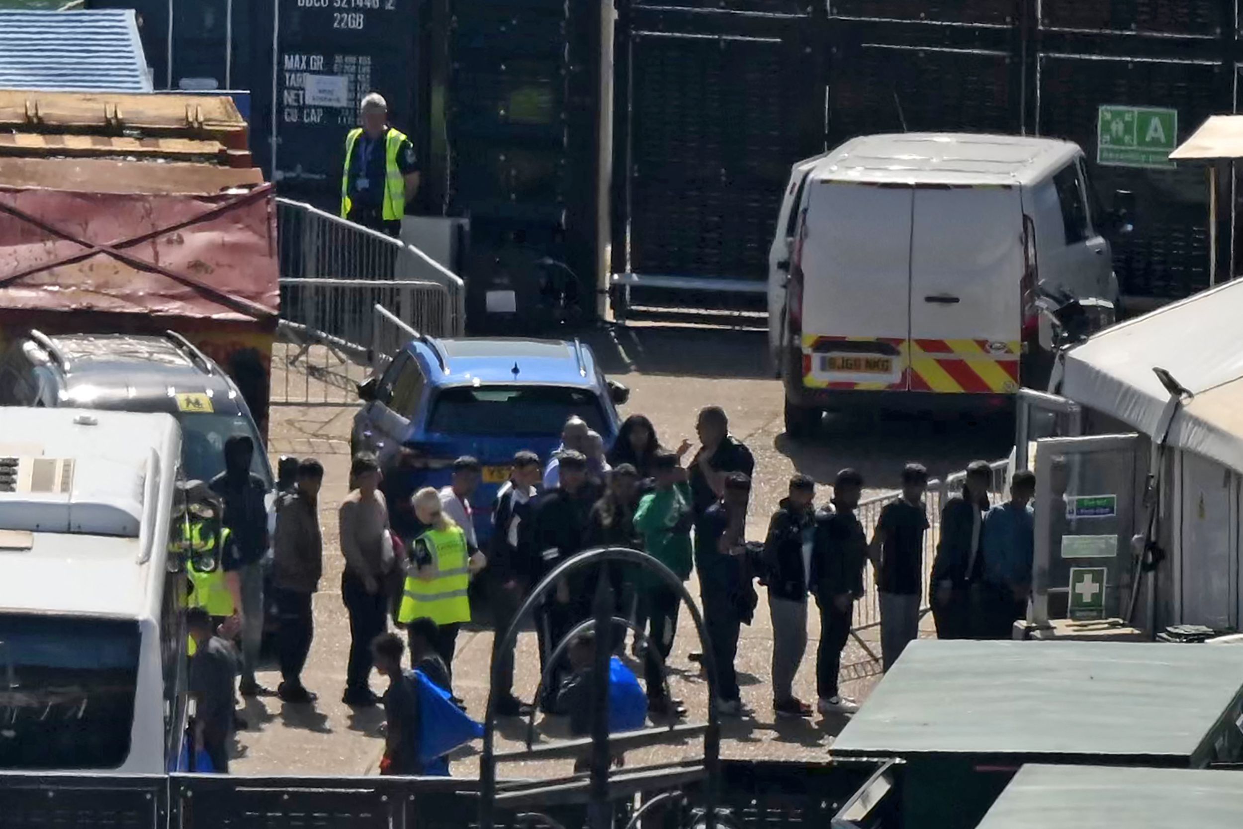 Migranten wurden heute in Dover in Kent abgeholt