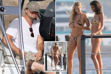 Arabella Chi verblüfft in einem Tanga mit Leopardenmuster auf einer Yacht mit Leonardo DiCaprio