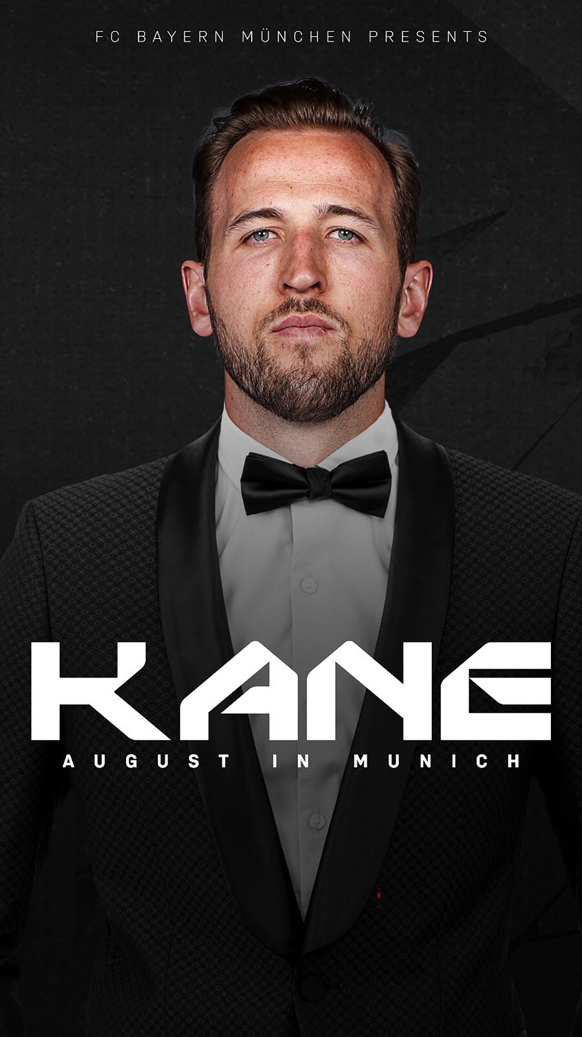 Die Bayern kündigten den Deal mit einem Video an, in dem Kane im Kino gezeigt wird, wie er in Anzug und Stiefel gestiefelt wird