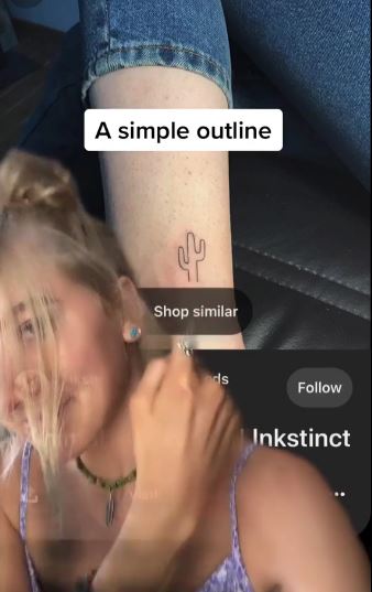 Sydney Rich nutzte TikTok, um ihr gescheitertes Tattoo zu zeigen, was viele mit offenem Mund zurückließ