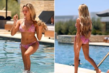 Towies Ella Rae Wise stellt in Italien ihren Körper in einem kaum sichtbaren Bikini zur Schau
