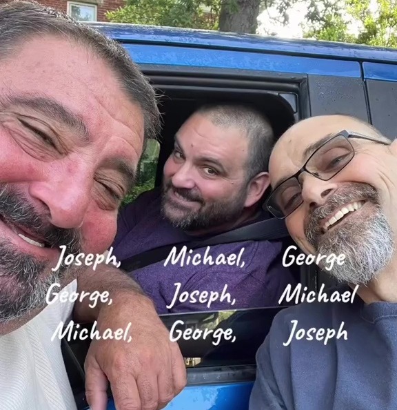 Die drei Männer tragen die gleichen Spitznamen – nur in unterschiedlicher Reihenfolge