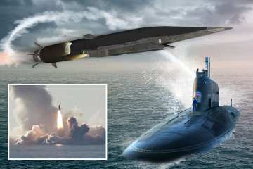 Putins neue Tarnkappen-U-Boote sind mit Raketen bewaffnet, um Atomwaffen mit einer Geschwindigkeit von 6.600 Meilen pro Stunde abzufeuern