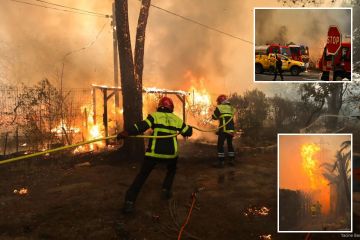 Campingplätze voller Briten auf dem Weg zum Waldbrand in Frankreich, als 3.000 Touristen evakuiert wurden