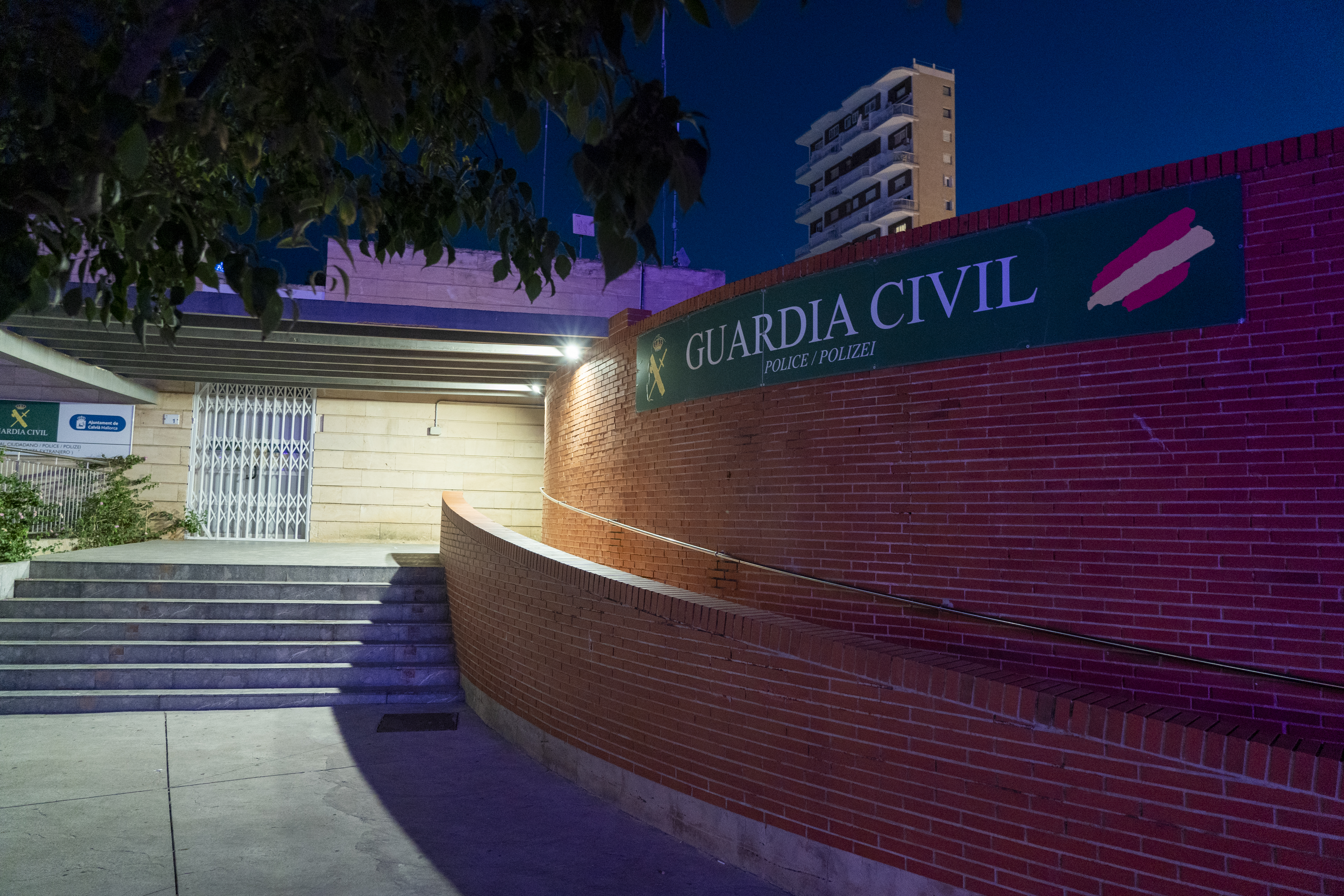 Die Polizeiwache Guardia Civil – nur 400 m vom BH Mallorca Hotel entfernt
