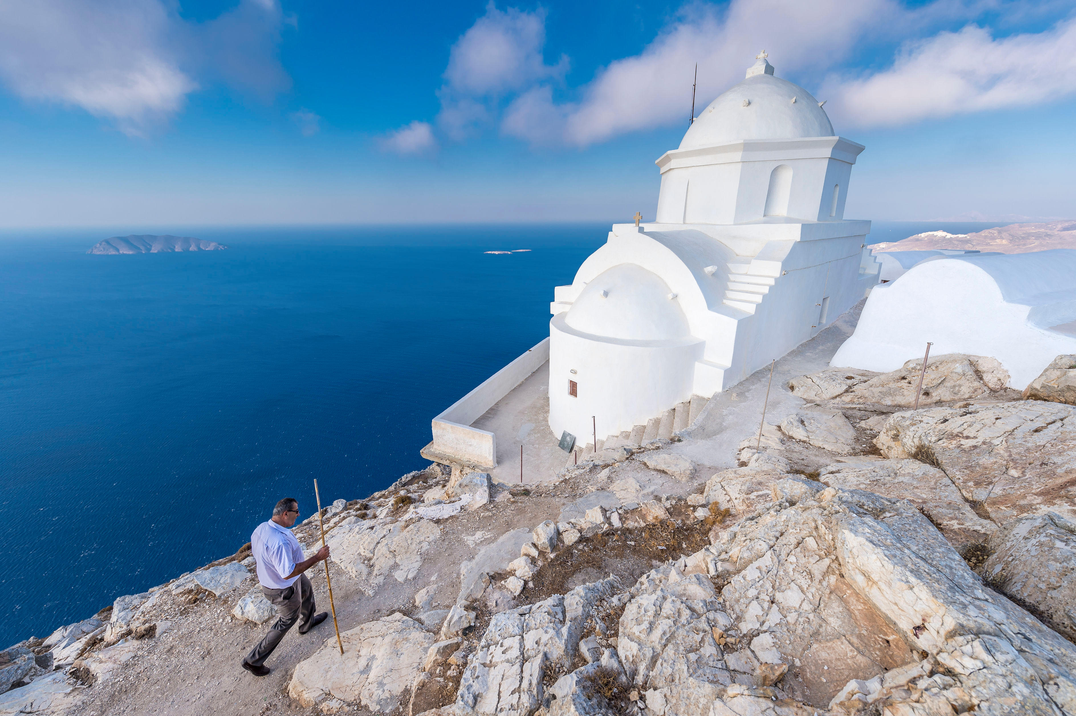 Die griechische Insel Anafi gilt aufgrund ihrer Bauten als beliebter Urlaubsort