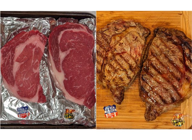 USDA Choice und USDA Prime Ribeye-Steaks bei Costco