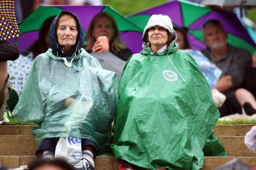 Schlechte Nachrichten für Tennisfans, denn nach 24 °C Sonne wird es in Wimbledon regnen