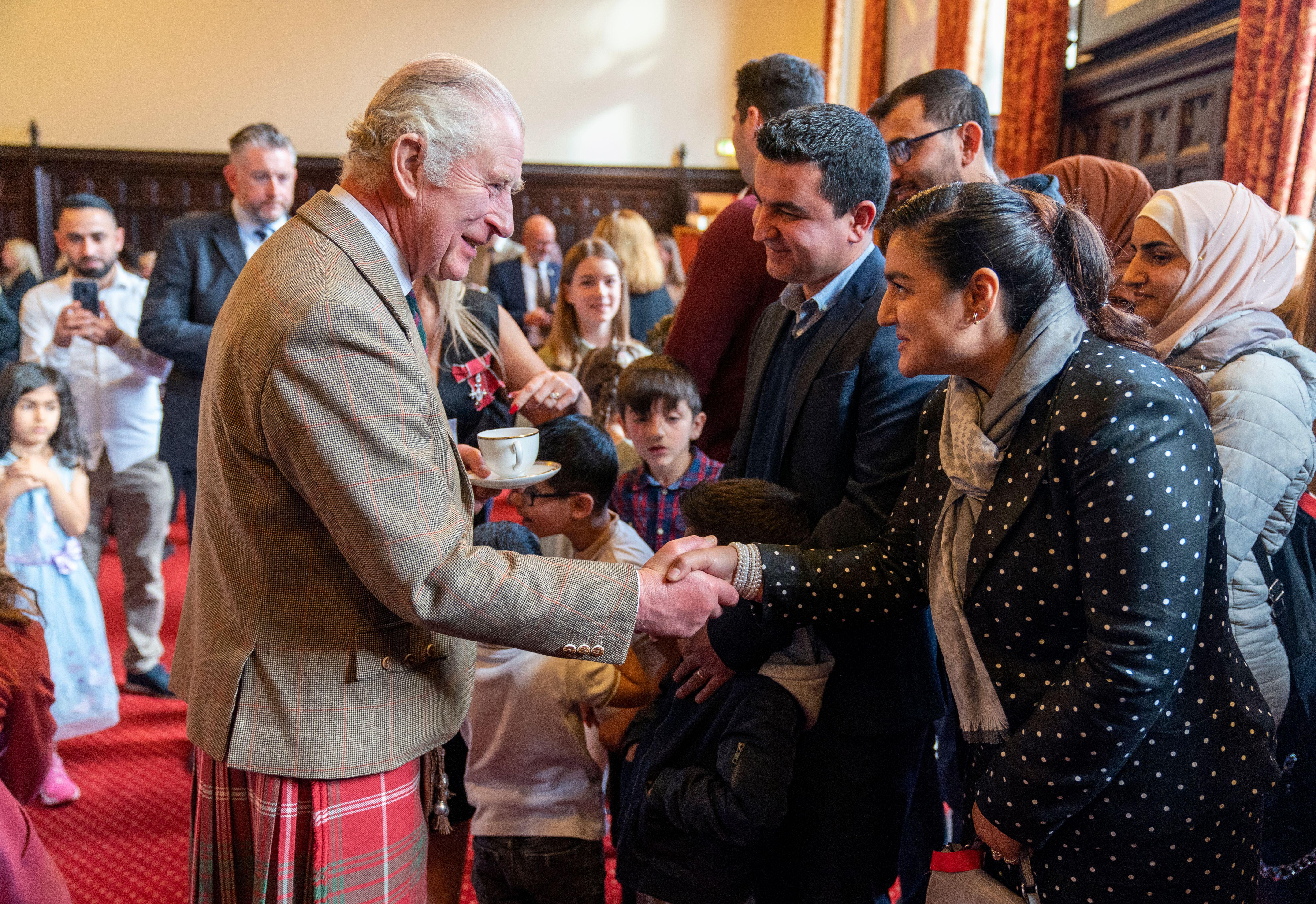 Im vergangenen Oktober wurde Burhans Familie König Charles vorgestellt, der in Aberdeen war, um mit Flüchtlingsfamilien zu sprechen, die in die Stadt umgesiedelt wurden