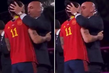 Der Präsident des spanischen Fußballverbandes wird dafür kritisiert, dass er den WM-Star „gepackt und geküsst“ hat