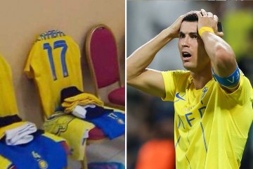 Die Fans waren schockiert über die Umkleidekabine von Cristiano Ronaldo, als er für Al-Nassr spielte