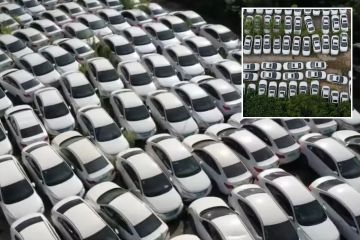 In China entstehen riesige Friedhöfe für Elektroautos … und sie haben alle die gleiche Farbe