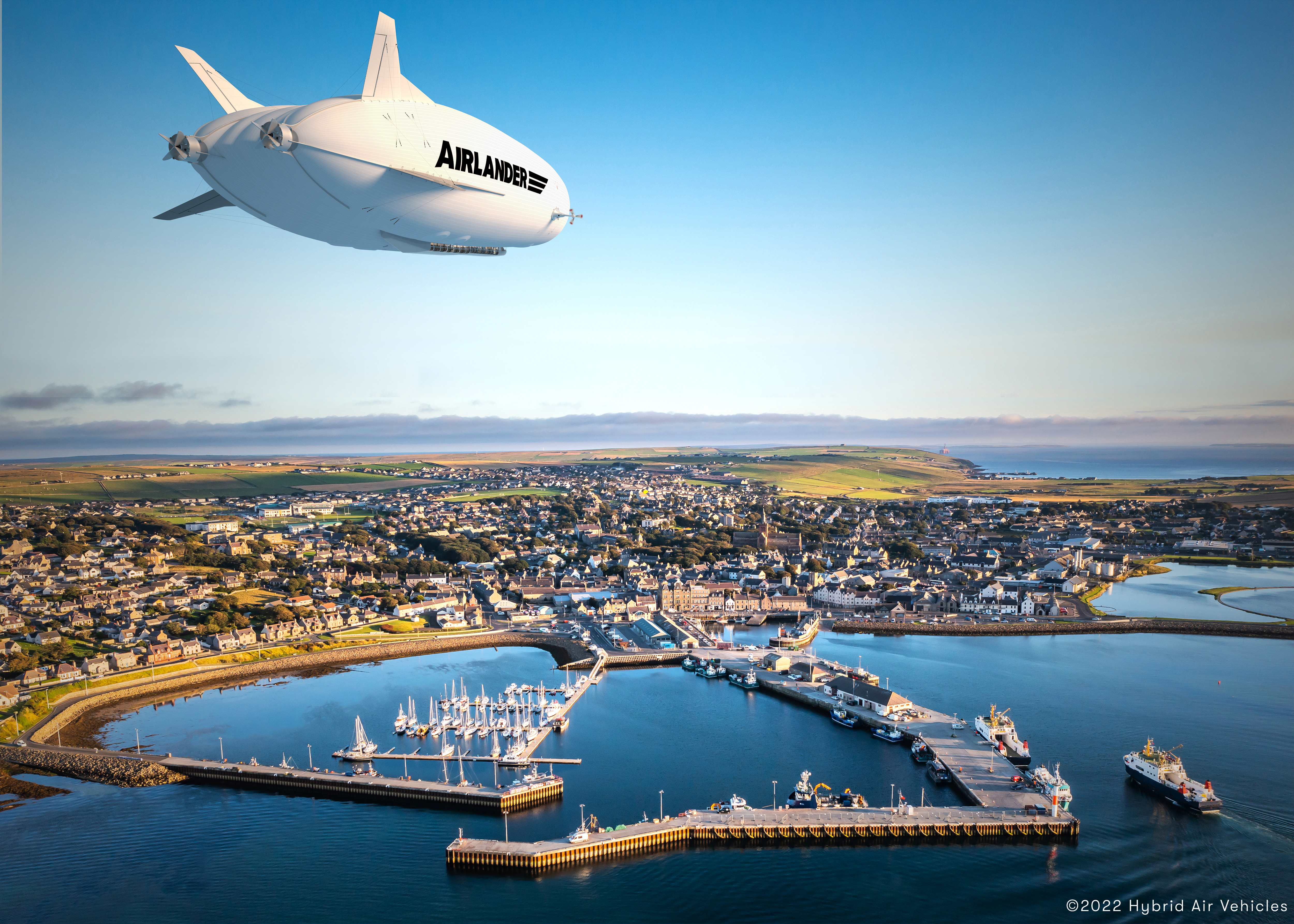 Das riesige, teils Flugzeug, teils Luftschiff könnte die Zukunft des Fliegens in Europa sein