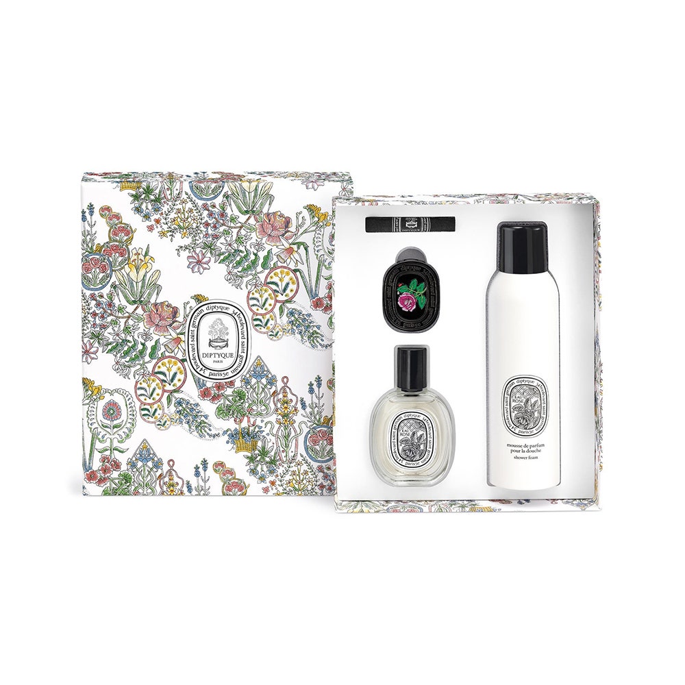 Parfüm- und Duschgel-Geschenkset in Blumenbox