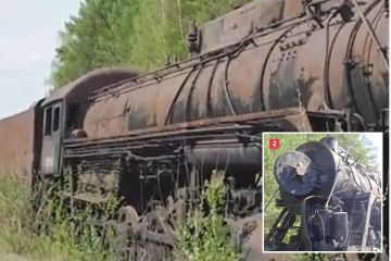 Auf dem verlassenen Eisenbahnfriedhof Russlands, der einst als Atomkriegsbasis diente