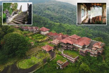 Im verlassenen „Geisterpalast von Bali“, der vom Playboy erbaut und dem Verfall überlassen wurde