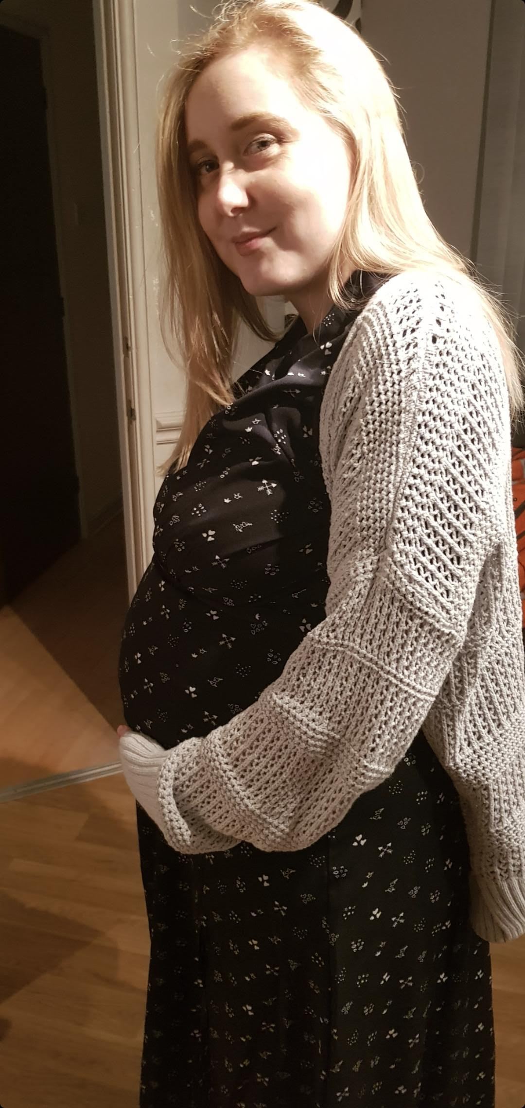 Michaela während ihrer Schwangerschaft
