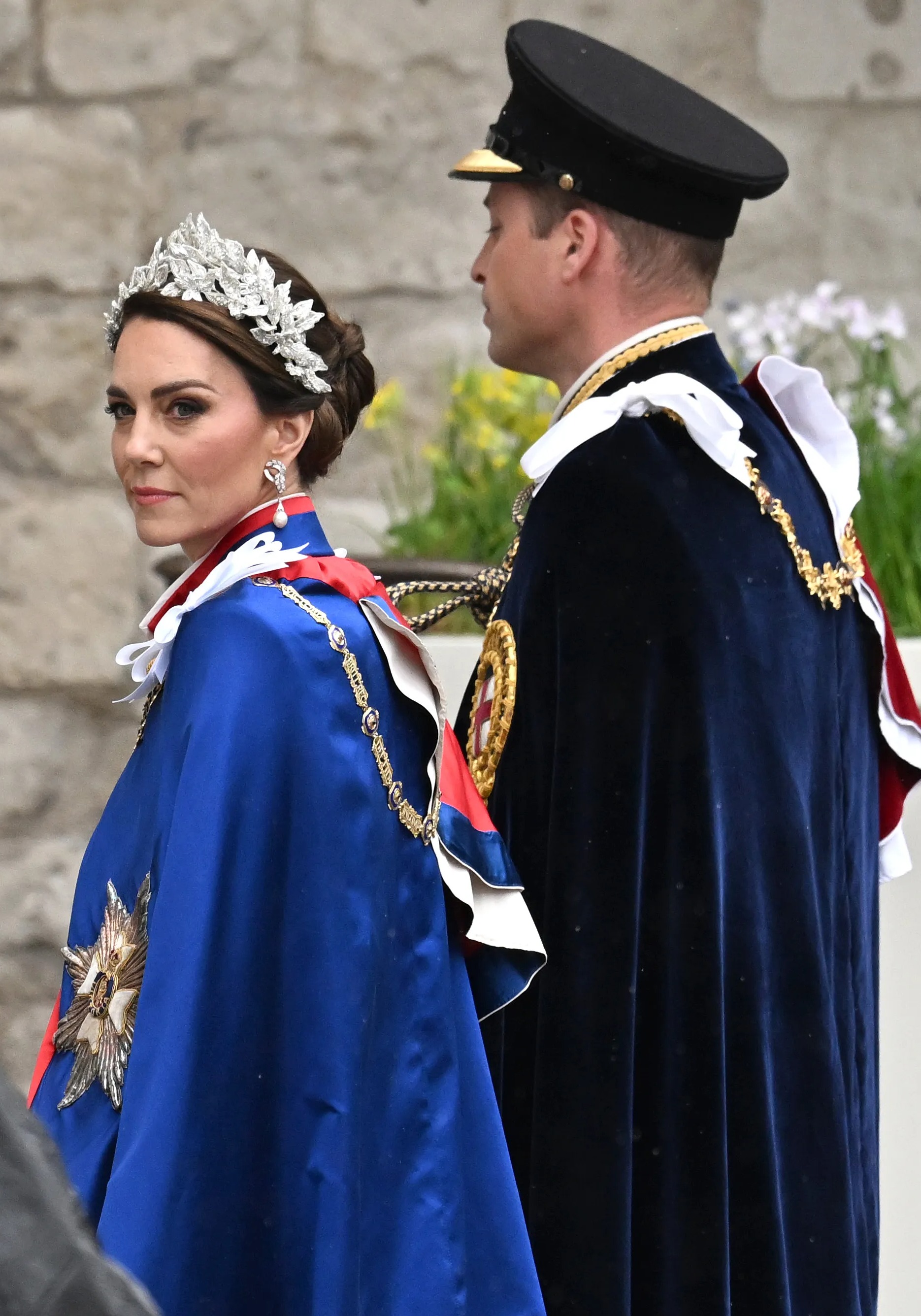 Die Prinzessin von Wales Kate Middleton und Prinz William, Prinz von Wales, bei der Krönung von König Karl III. und Königin Camilla am 6. Mai 2023