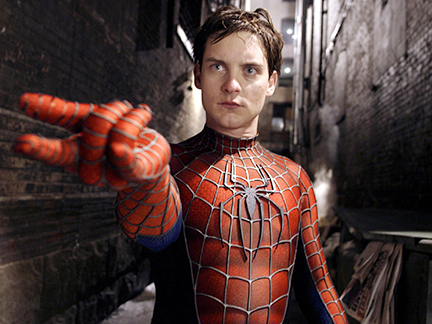Spiderman-Star Tobey Maguire war in der Menge, um Messis Heldentaten zu verfolgen