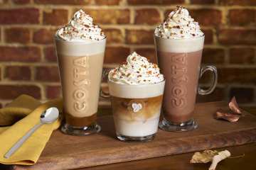 Costa Coffee bringt diese Woche Fanfavoriten auf der neuen Herbstkarte zurück 