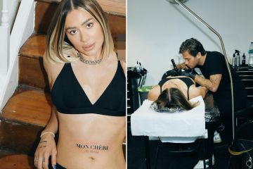 Towies Demi-Sims enthüllen neue Hals- und Bauch-Tattoos, während sie die sozialen Medien verlässt