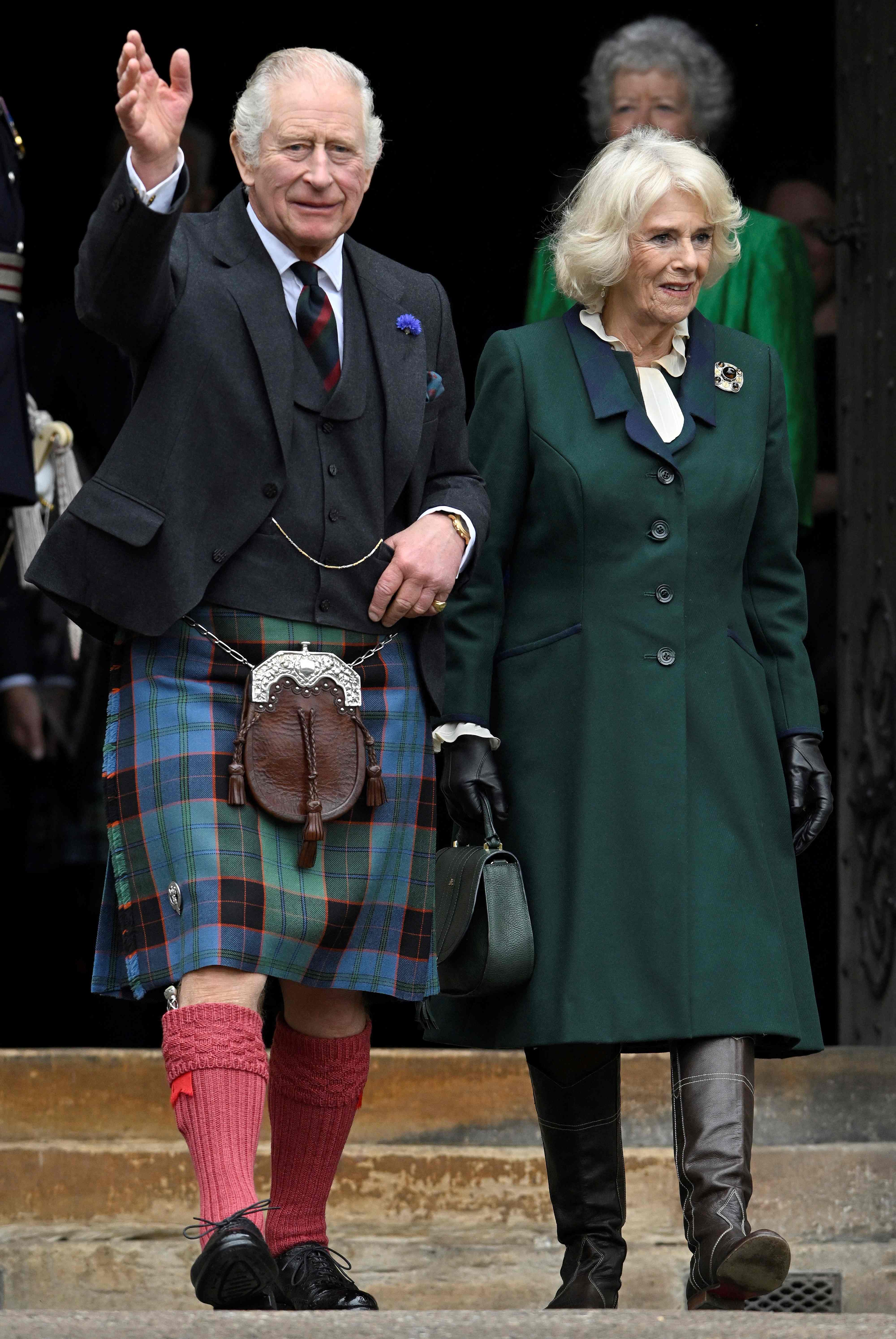 König Charles – hier mit Camilla abgebildet – veröffentlichte das Foto als Hommage an den ersten Todestag seiner Mutter