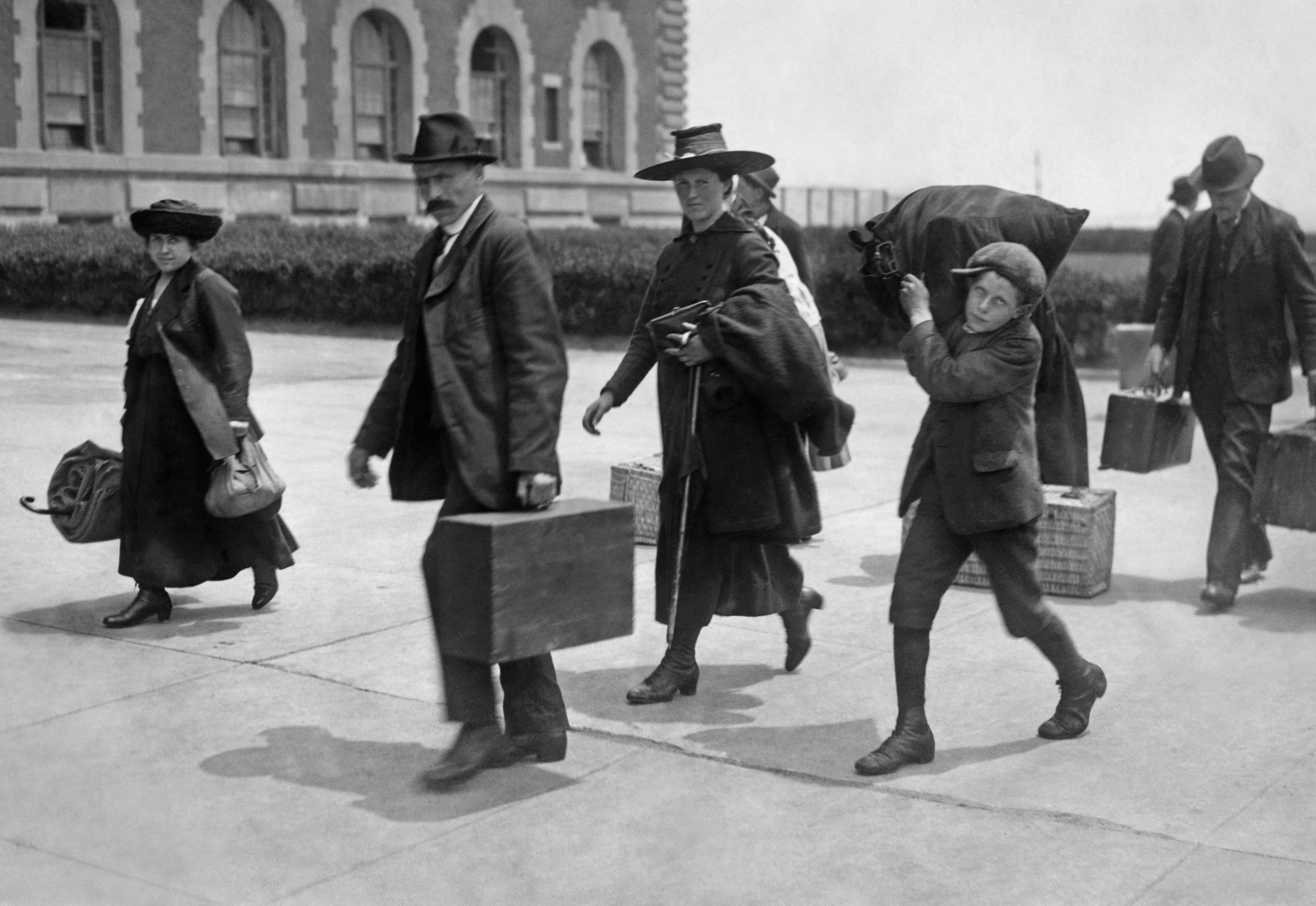 Zwischen 1892 und 1954 kamen fast 12 Millionen Menschen auf Ellis Island, New York, an
