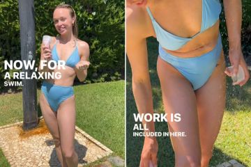 Jorgie Porter zeigt im Urlaub ihre schlanke Figur im schicken trägerlosen Bikini
