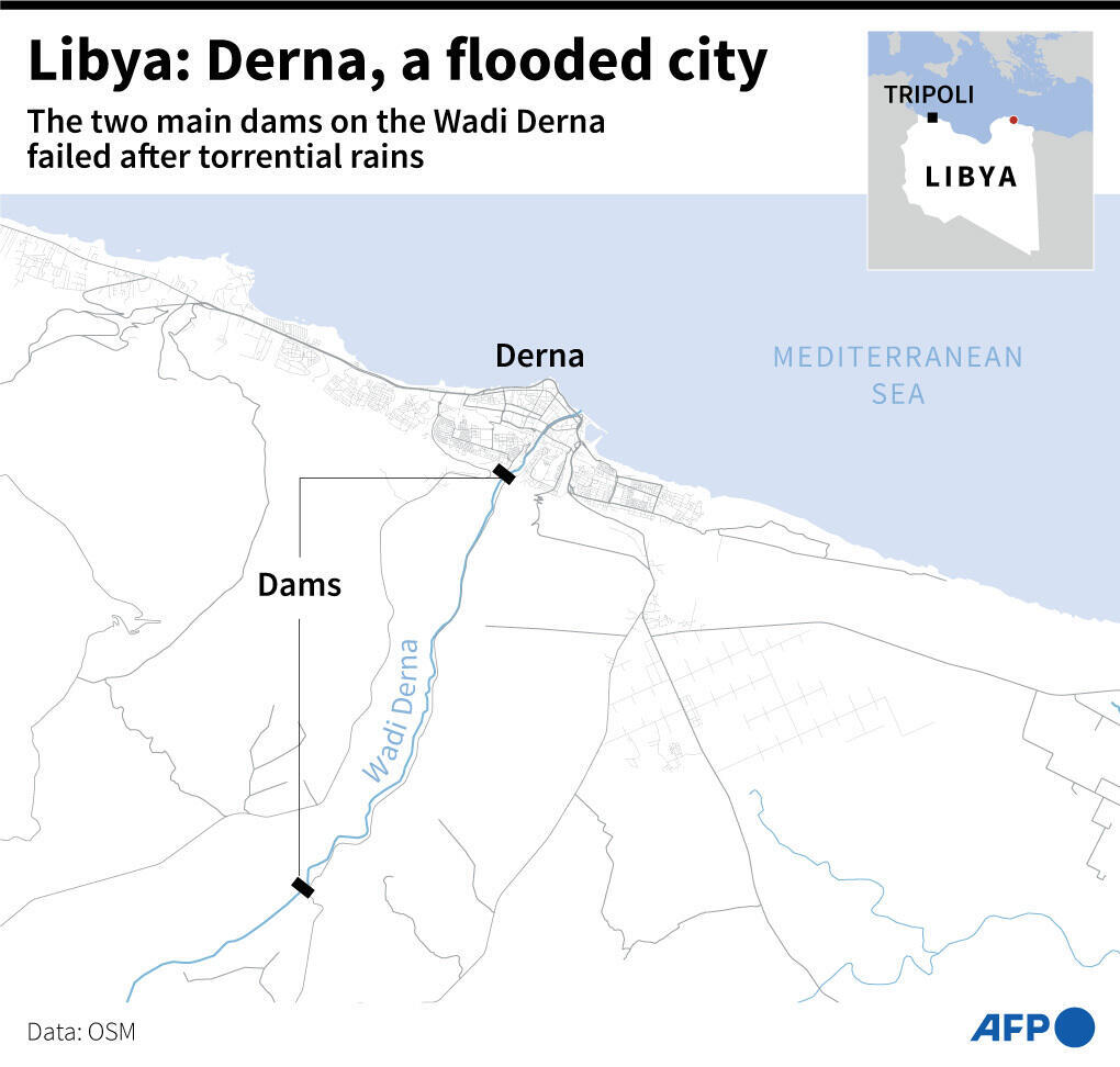 Libyen: Derna, eine überflutete Stadt