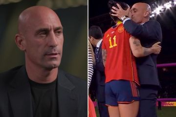 Rubiales, Chef des spanischen Fußballverbands, TRITT wegen WM-Kussstreit während Piers-Interview auf