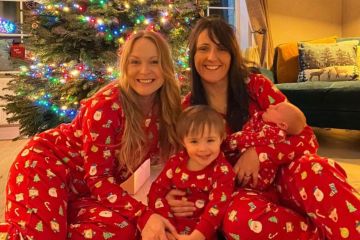 Emmerdales Michelle Hardwick und Frau Kate teilen Weihnachtsfoto mit Baby Betty 
