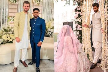 Shaheen Afridi heiratet Ansha Afridi als Bowlerin, die inmitten von Spaltungsgerüchten mit dem Skipper zu sehen ist