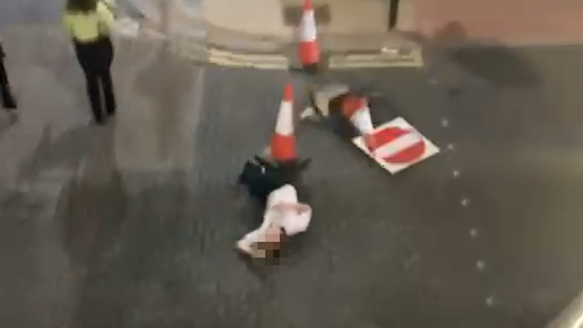 She says drunk people 'can't resist a traffic cone'