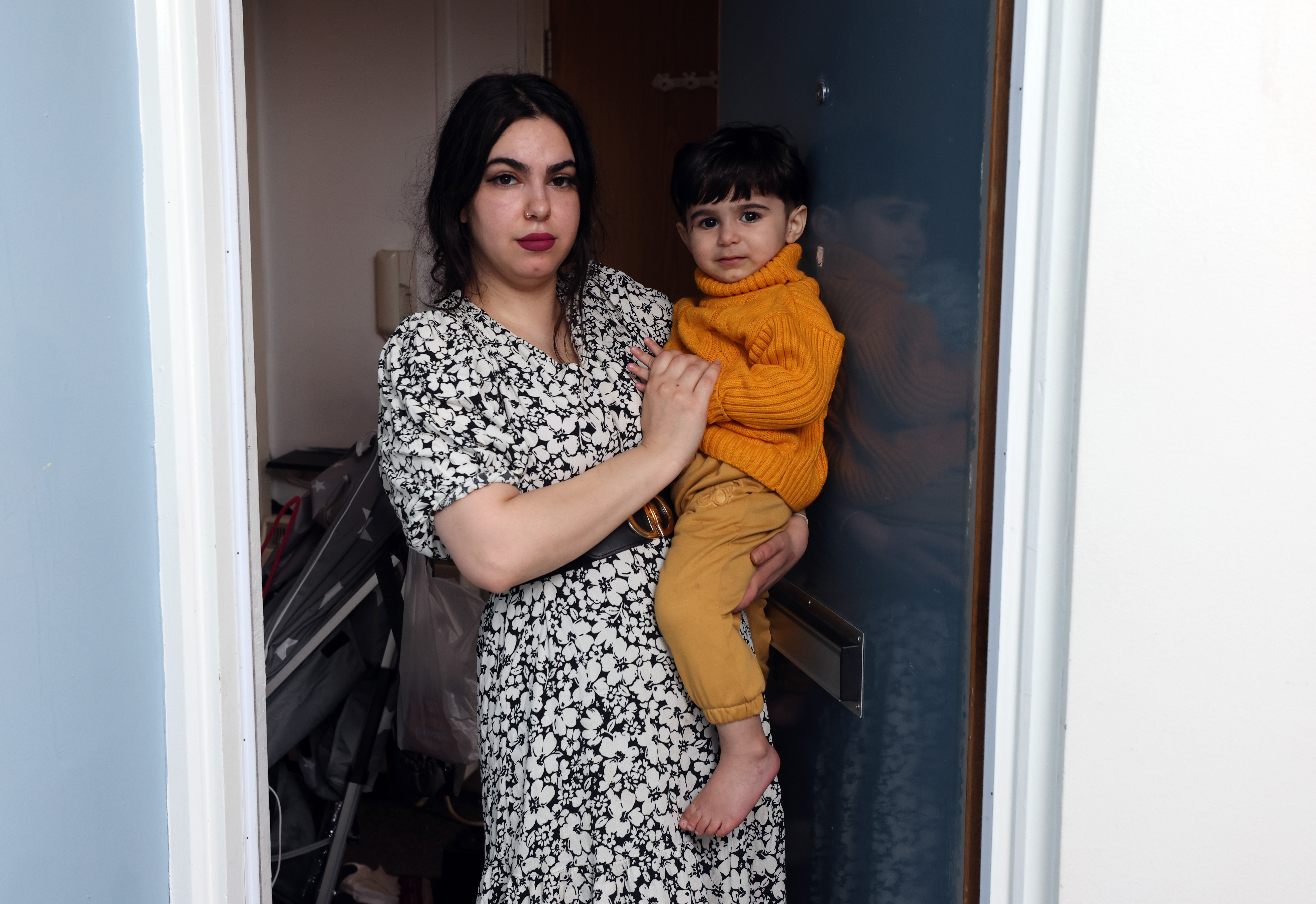 Young mum Mina Habibi says she feels trapped inside her own home