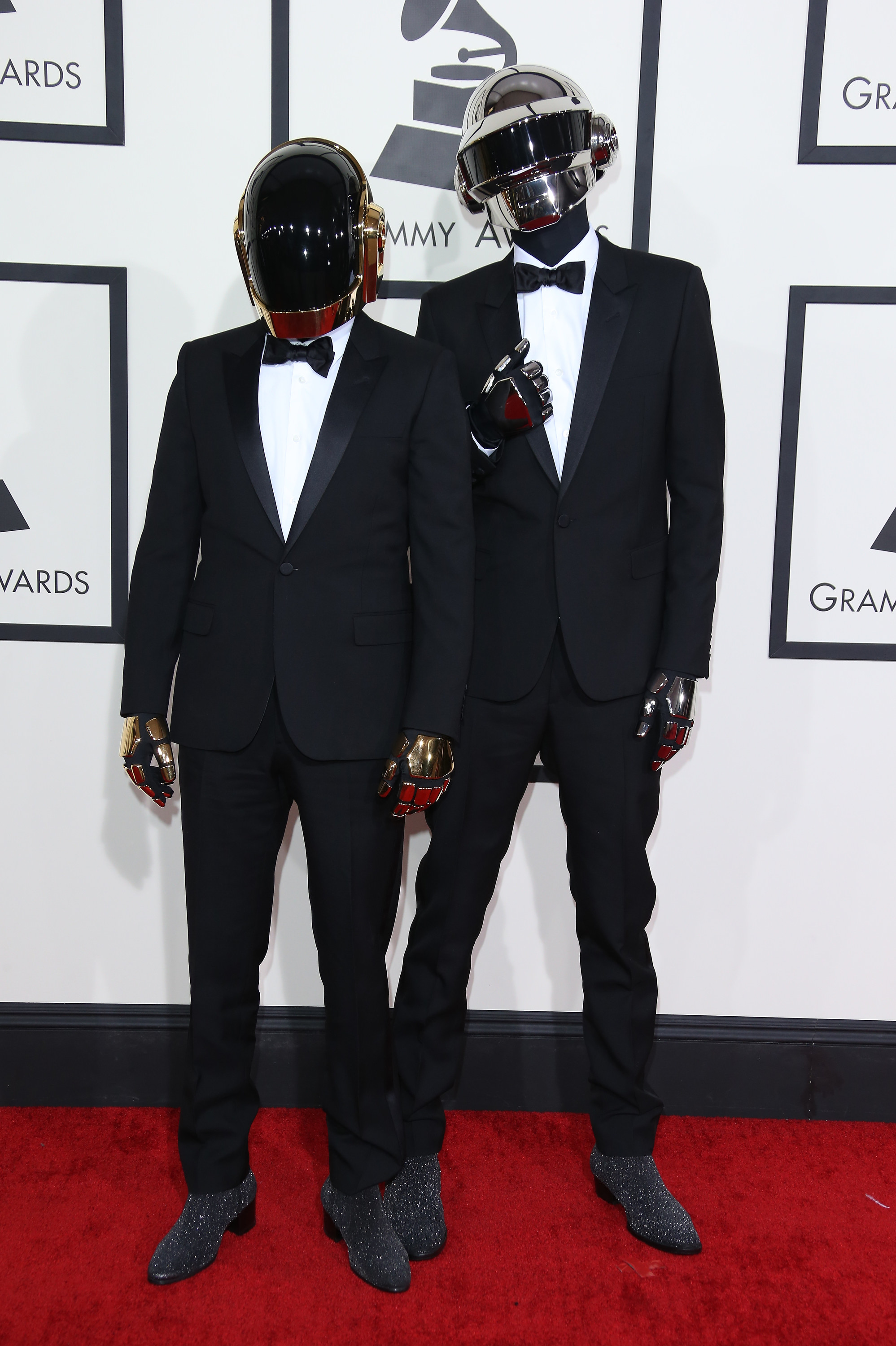 Der charakteristische Look von Daft Punk sind ihre verchromten Helme