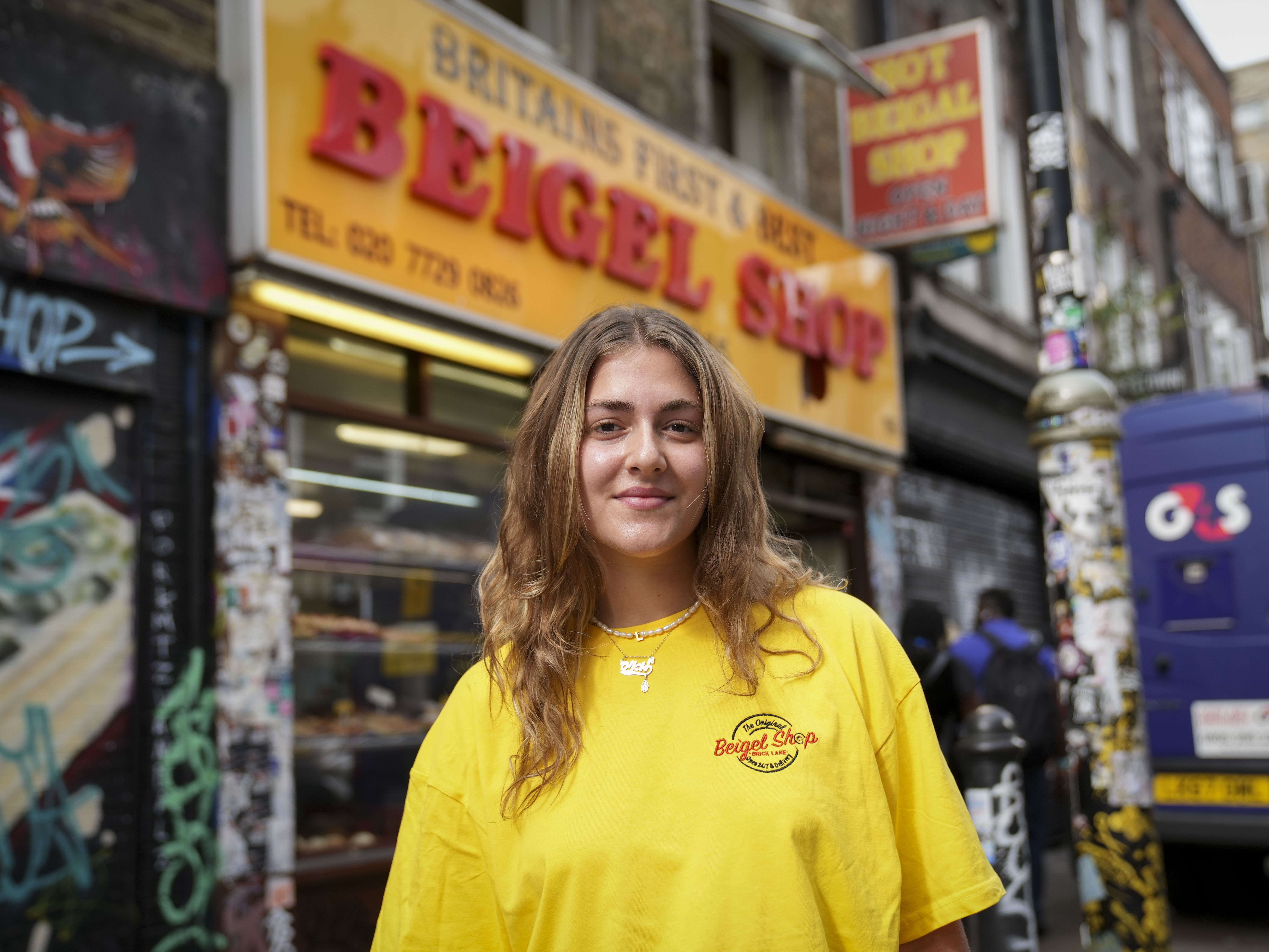 Louise Zelman, 21, vom Beigel Shop in der Brick Lane