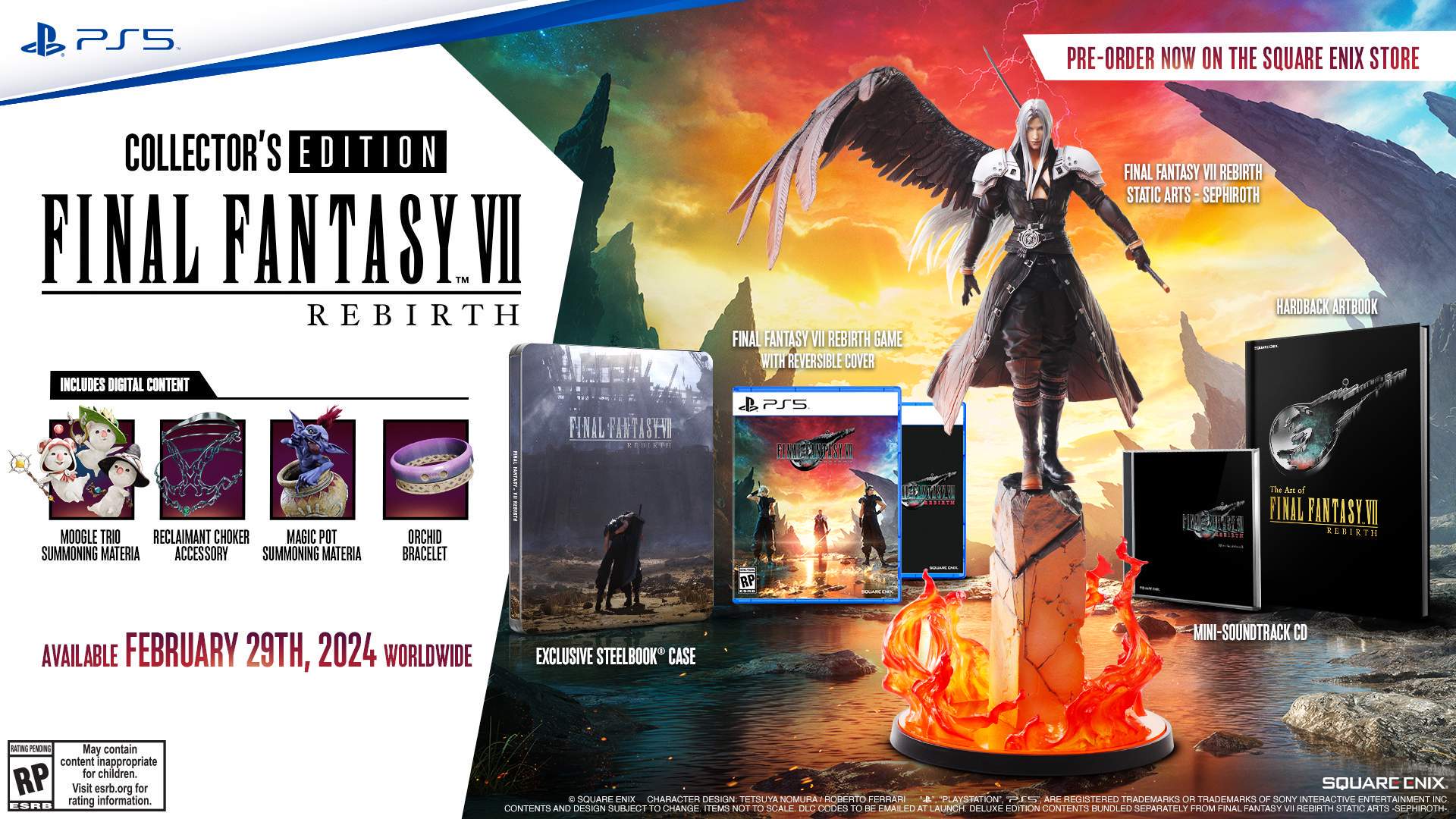 Final Fantasy 7 Rebirth verschiedene Editionen