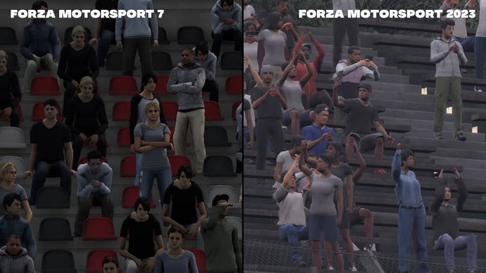 Forza Motorsport 2023 vs. Forza Motorsport 7 Vergleichs-Screenshot