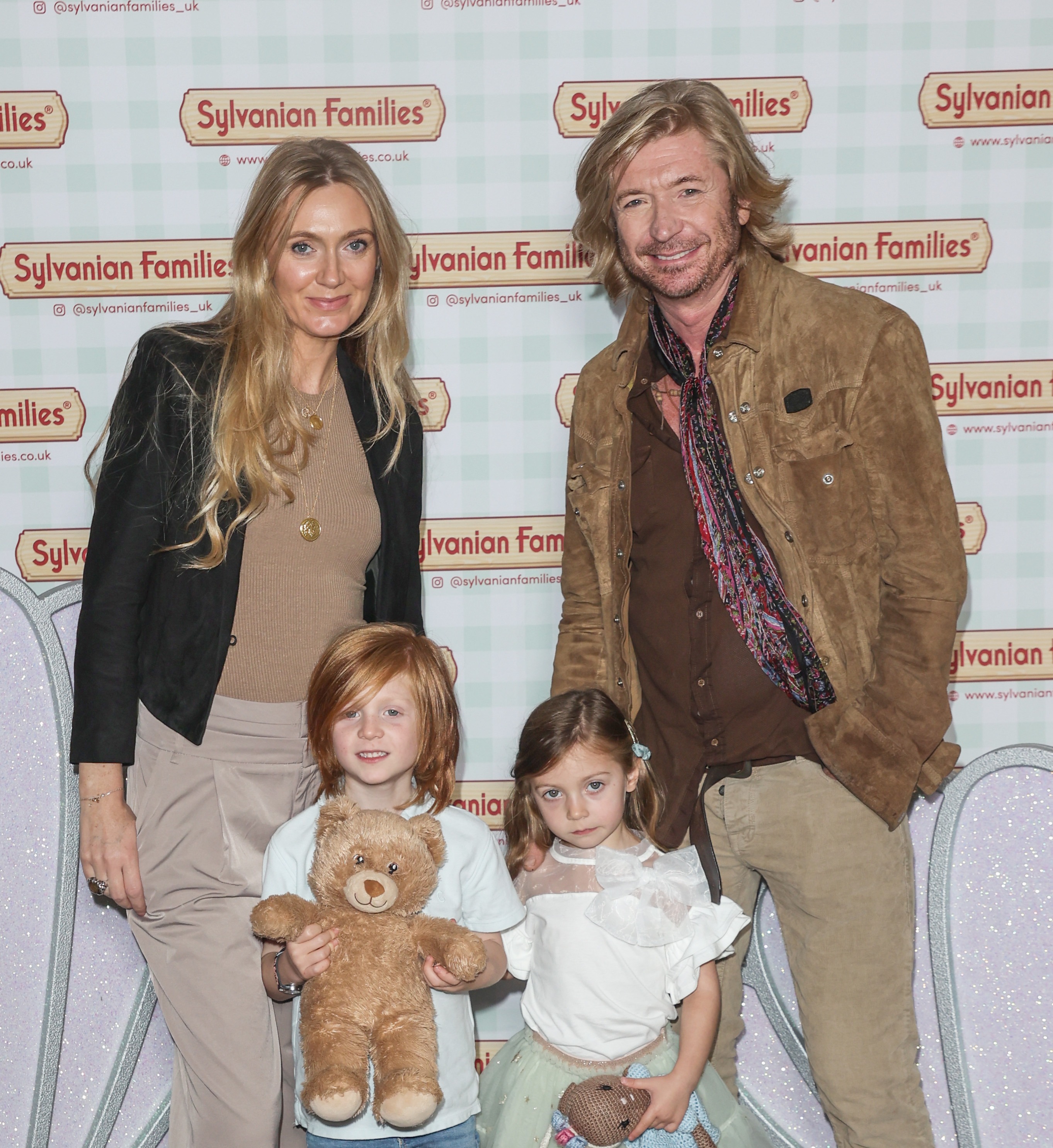 Kelly und Nicky Clarke mit ihren beiden Kindern