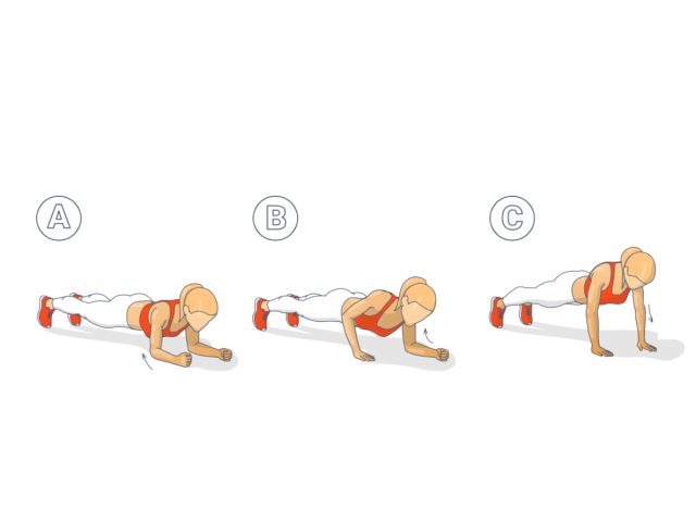 Vom Planken bis zum Liegestütz, 10-minütiges Rumpftraining für sofortige Bauchmuskeln