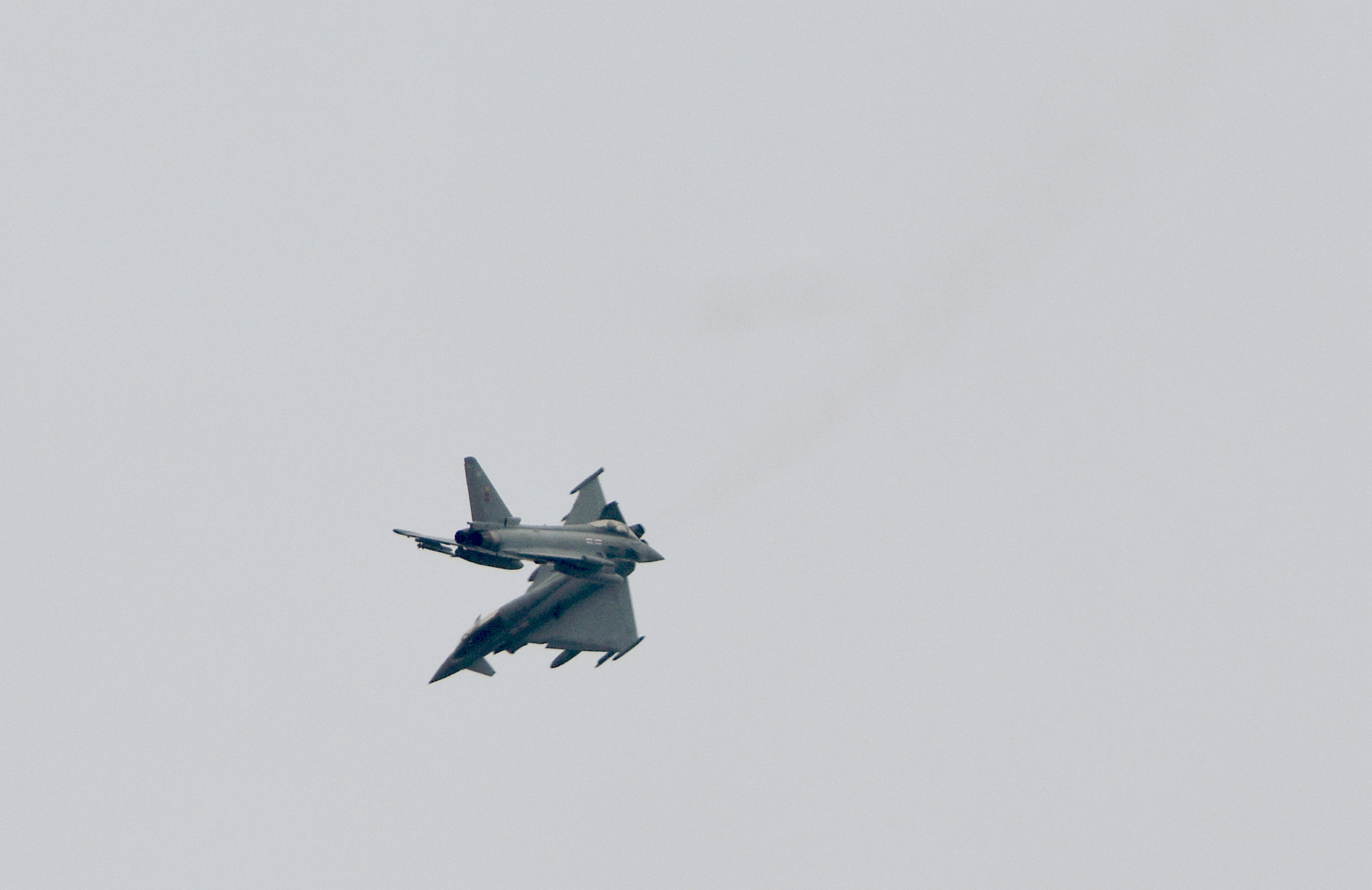 Der Fotograf sagt, er sehe regelmäßig Flugzeuge der RAF Coningsby, die geschickte Kampfmanöver üben