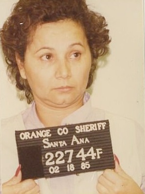 Griselda Blanco, auch „Die Patin des Kokains“ genannt, bei einem Schuss im Gefängnis von 1985