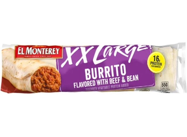 El Monterey XXL Burrito mit Rindfleisch und Bohnen